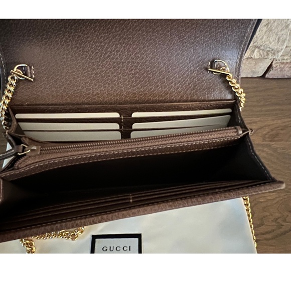 Gucci GG Supreme Ophidia Wallet on Chain - Picture 7 of 9